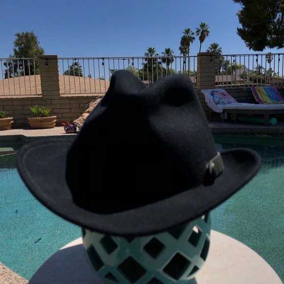 Bailey of Hollywood Ultra Lite Packer Black Wool Fedora L - Picture 2 of 8